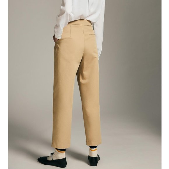 Anthropologie Exquise Rolled-Hem Chinos Cedar Brown - Medium - Picture 2 of 10